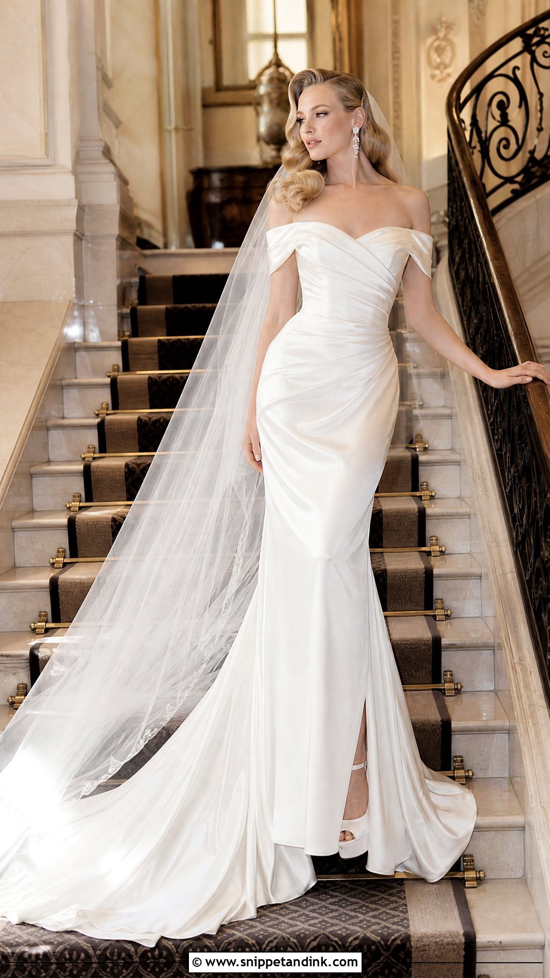 Old Hollywood Satin Wedding Dress - Snippet and Ink - 20 Retro Wedding Dresses