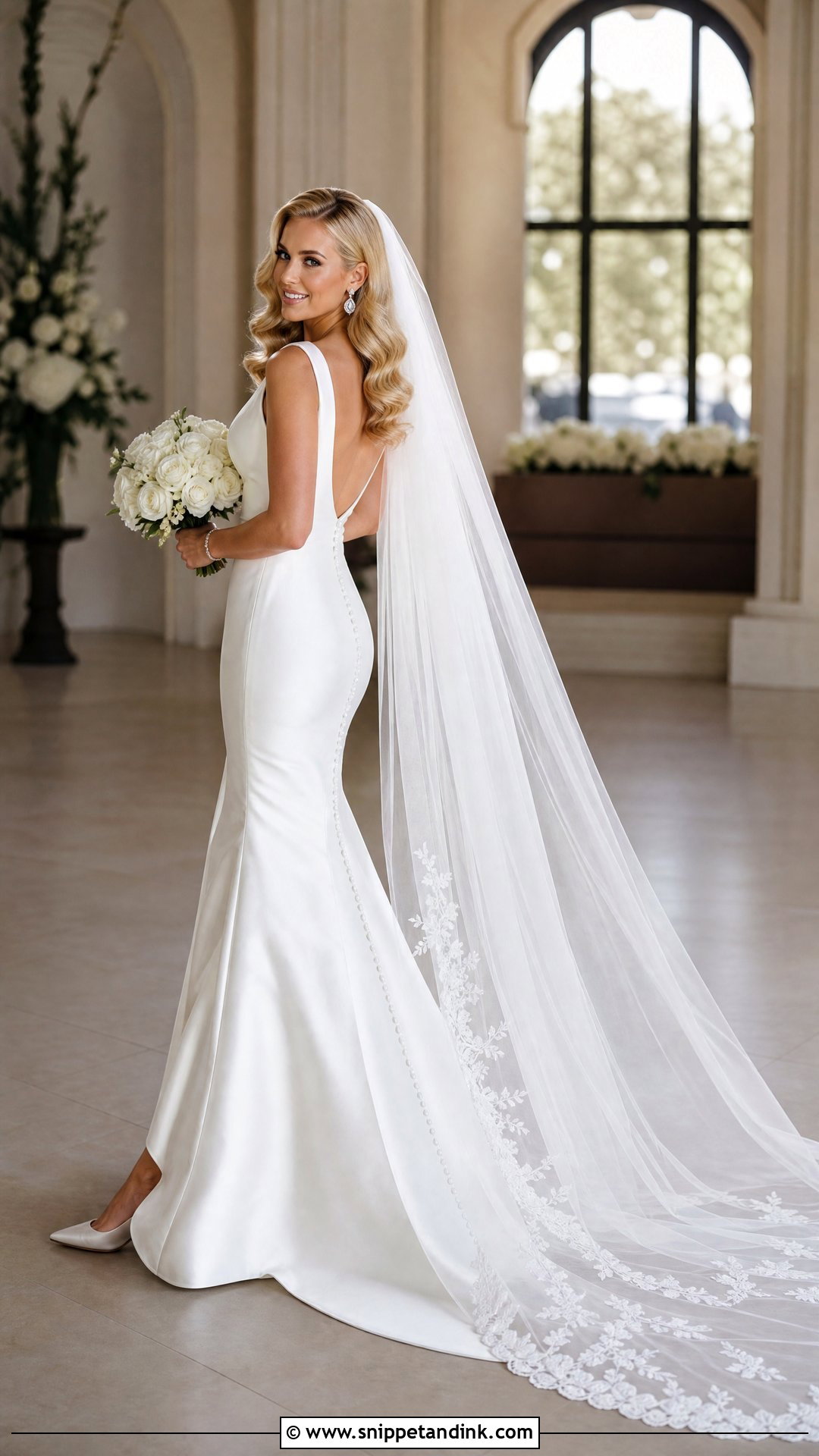 Old Hollywood Waves With Veil - Snippet and Ink - 20 Old Hollywood Waves Wedding Ideas