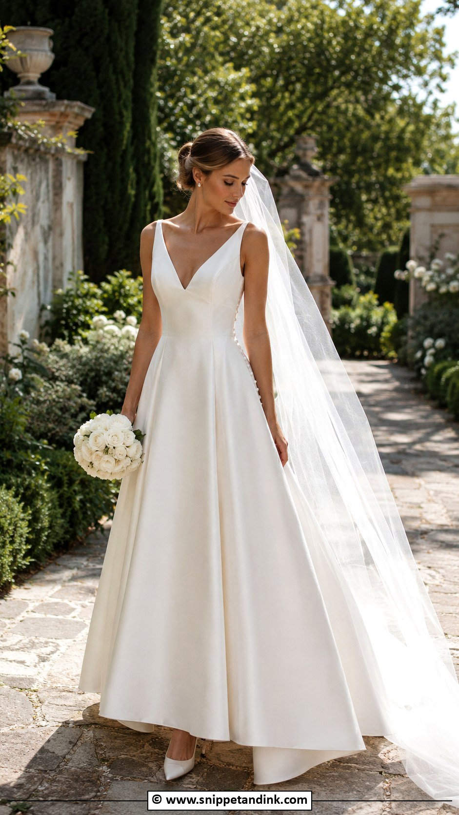 Old Money A Line Wedding Dress - Snippet and Ink - 30 Old Money Wedding Dress Ideas