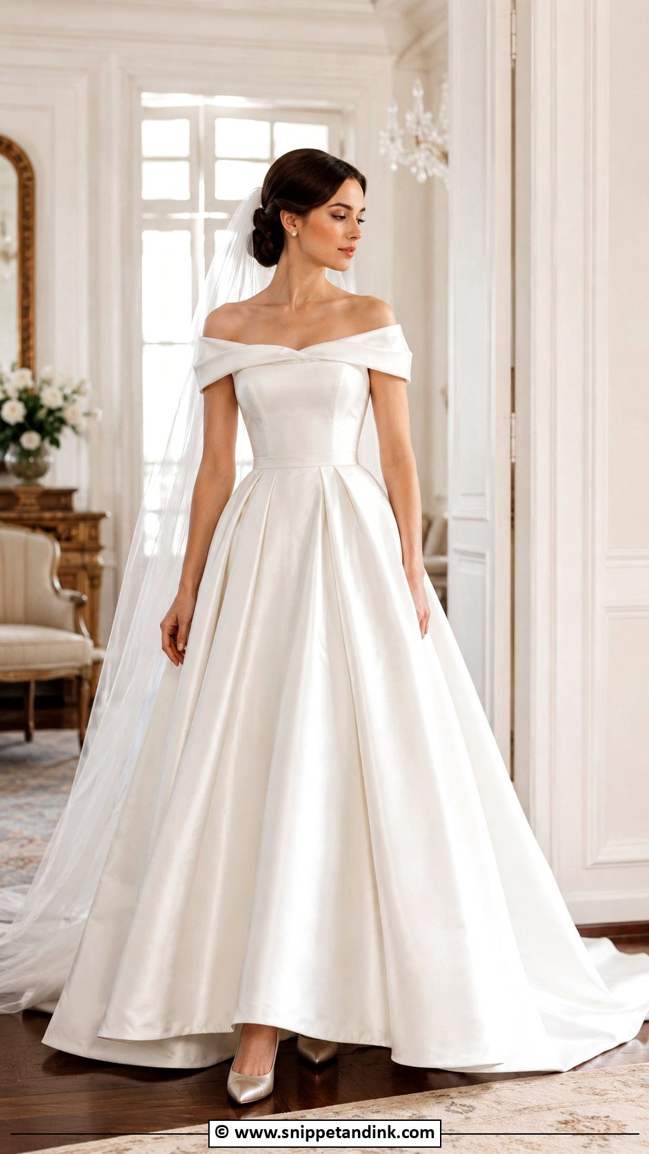 Old Money Wedding Dress With Long Veil - Snippet and Ink - 30 Old Money Wedding Dress Ideas