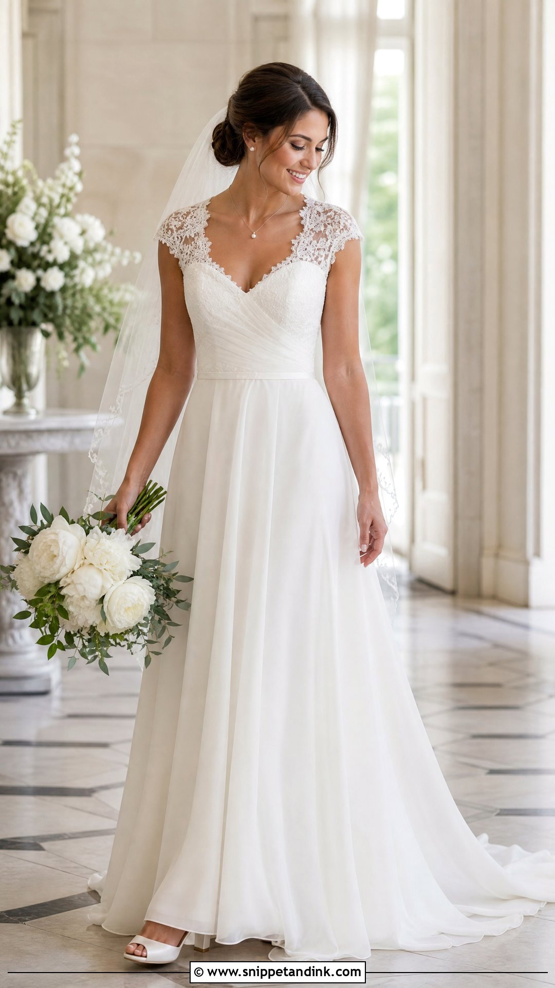 Oleg Cassini Cap Sleeve Wedding Dress - Snippet and Ink - 20 Oleg Cassini Wedding Dress Ideas