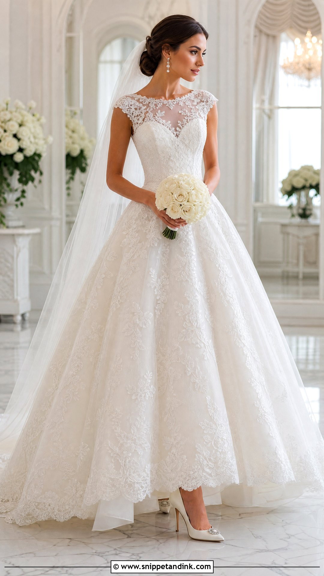 Oleg Cassini Lace Ball Gown Wedding Dress - Snippet and Ink - 20 Oleg Cassini Wedding Dress Ideas