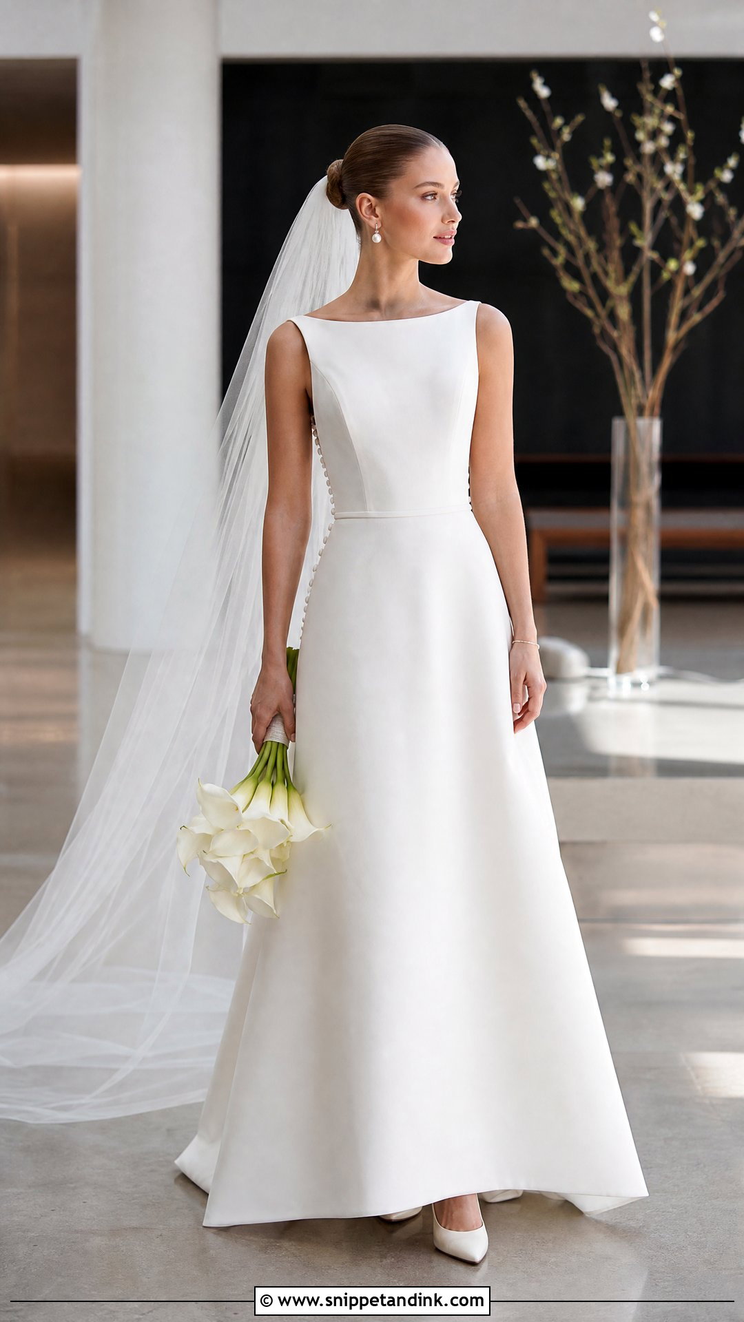 Oleg Cassini Minimal Wedding Dress - Snippet and Ink - 20 Oleg Cassini Wedding Dress Ideas