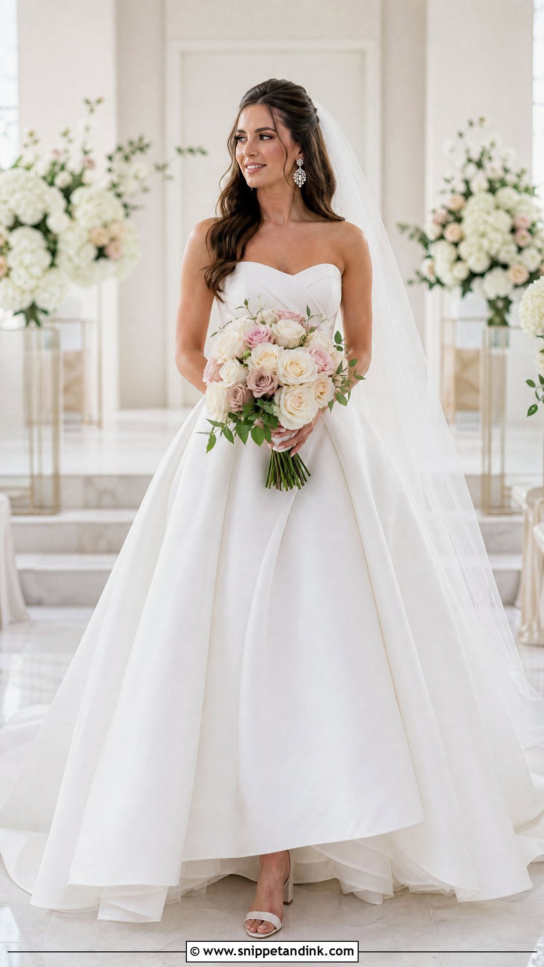 Oleg Cassini Strapless Ball Gown Wedding Dress - Snippet and Ink - 20 Oleg Cassini Wedding Dress Ideas