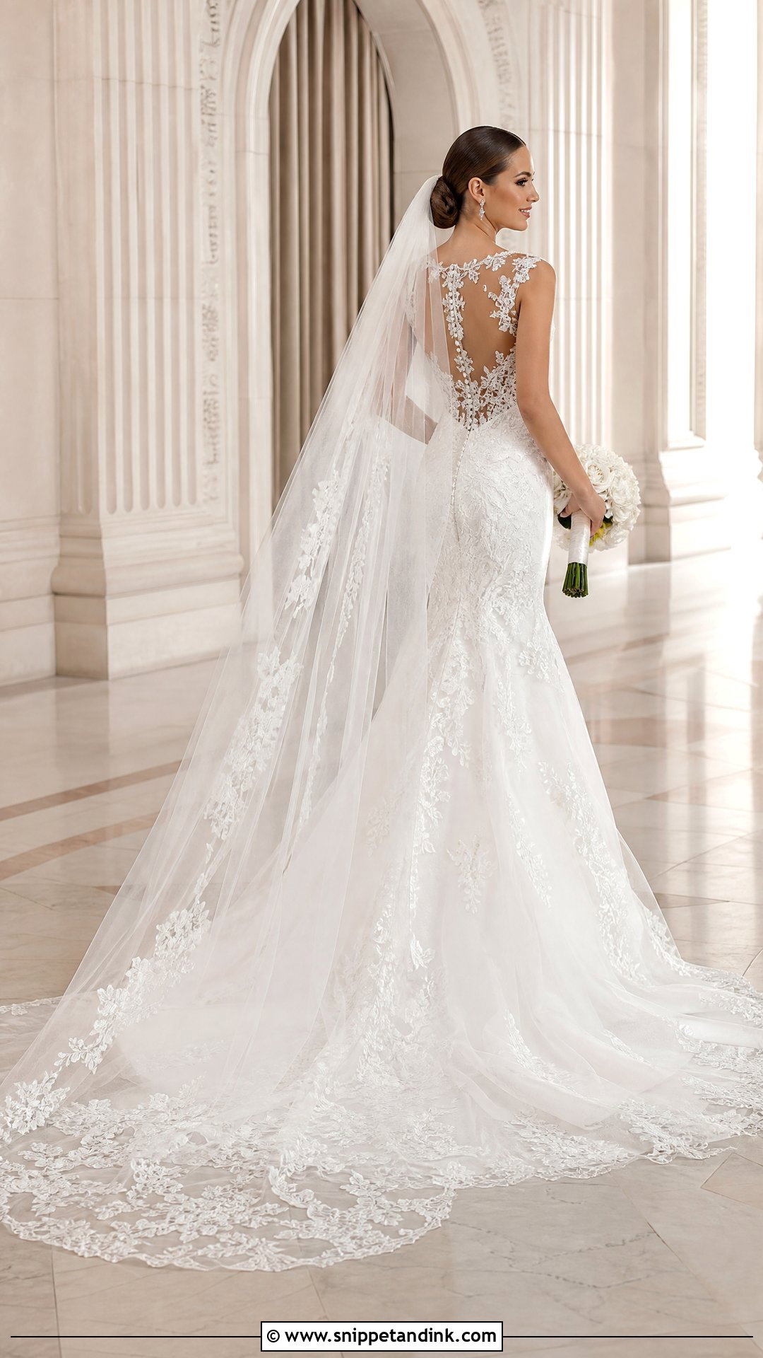 Oleg Cassini Wedding Dress With Cathedral Veil - Snippet and Ink - 20 Oleg Cassini Wedding Dress Ideas