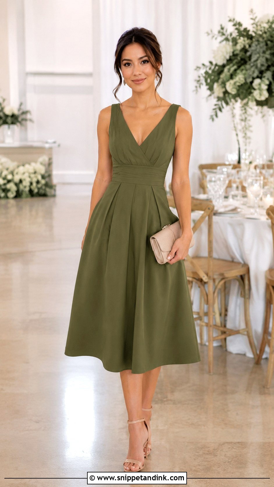 Olive Green Petite Wedding Dress Outfit - Snippet and Ink - 30 Olive Green Dress Outfit Wedding Ideas