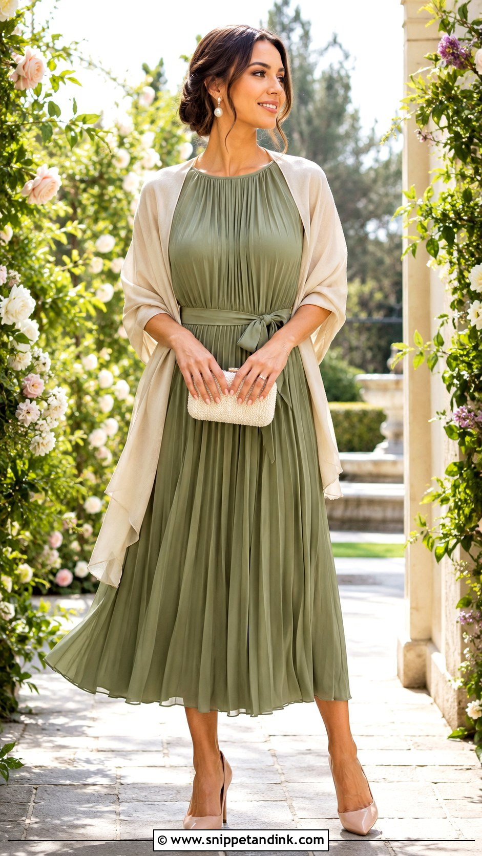 Olive Green Spring Wedding Dress Outfit - Snippet and Ink - 30 Olive Green Dress Outfit Wedding Ideas
