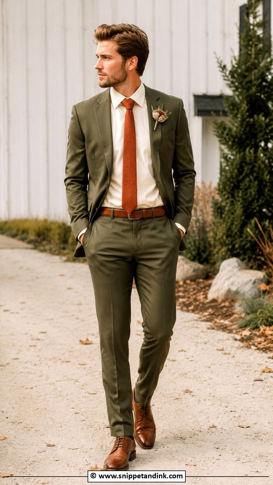 Olive Green Wedding Suit - Snippet and Ink - 30 Green Wedding Suit Ideas
