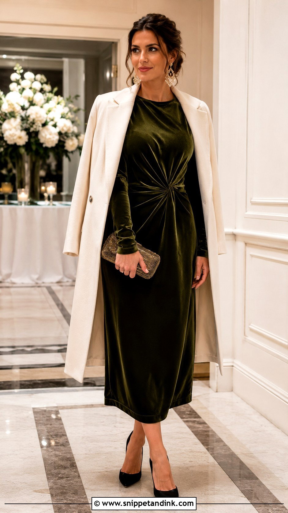 Olive Green Winter Wedding Dress Outfit - Snippet and Ink - 30 Olive Green Dress Outfit Wedding Ideas