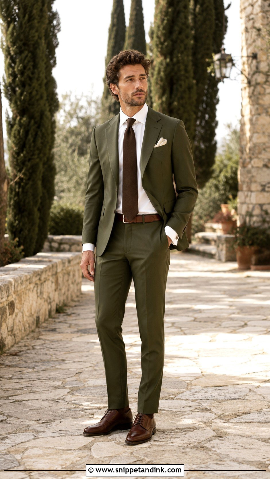 Olive Italian Wedding Suit - Snippet and Ink - 20 Italian Wedding Suit Ideas