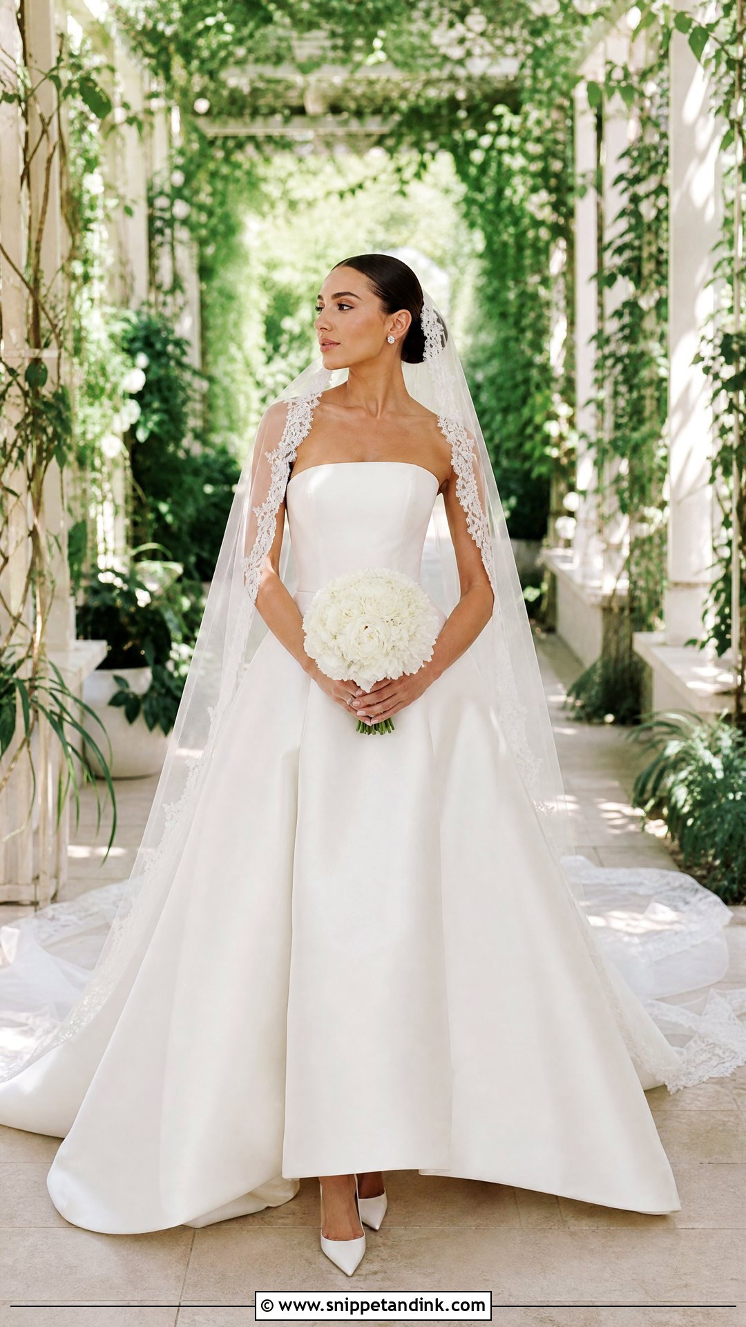 Olivia Culpo Cathedral Veil Wedding Dress - Snippet and Ink - 20 Olivia Culpo Wedding Dress Ideas