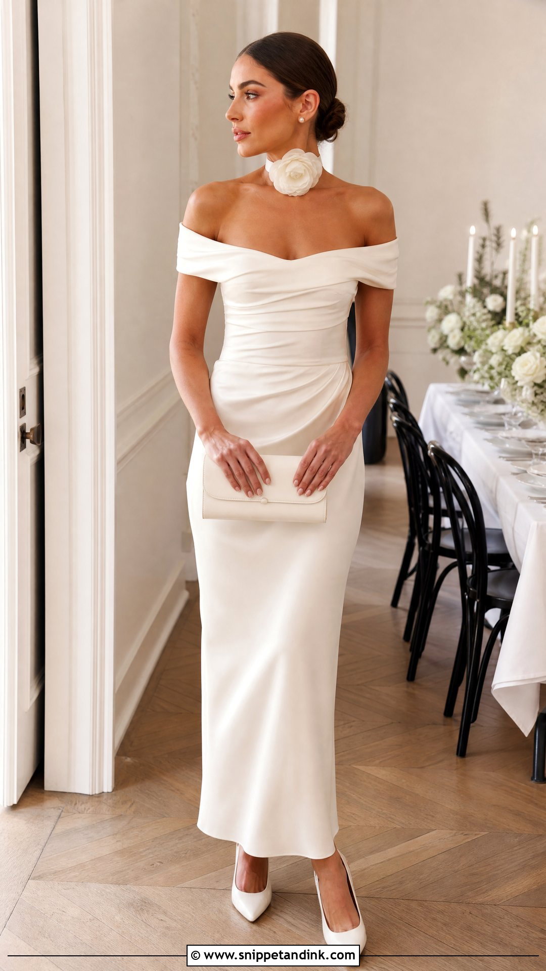 Olivia Culpo Floral Choker Reception Dress - Snippet and Ink - 20 Olivia Culpo Wedding Dress Ideas