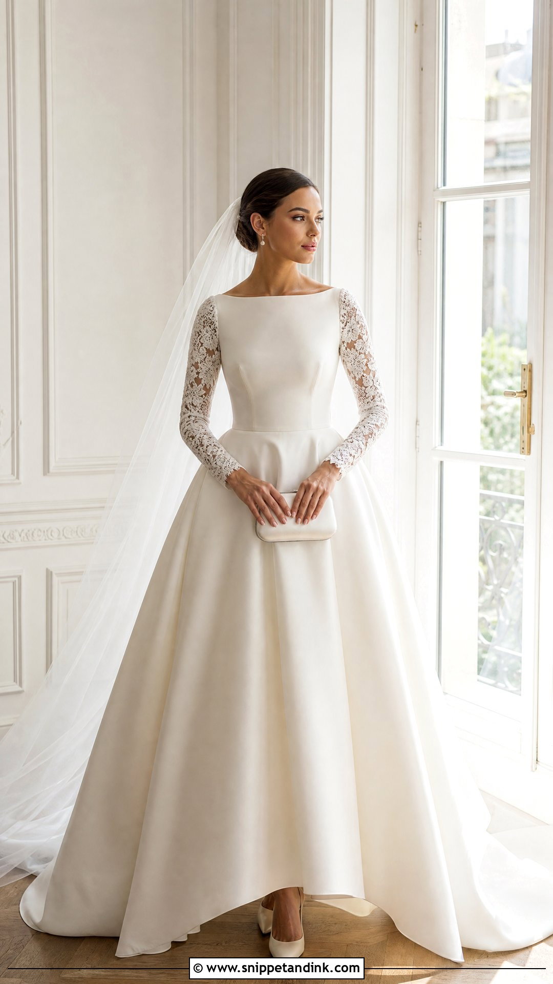 Olivia Culpo Lace Sleeve Wedding Dress - Snippet and Ink - 20 Olivia Culpo Wedding Dress Ideas