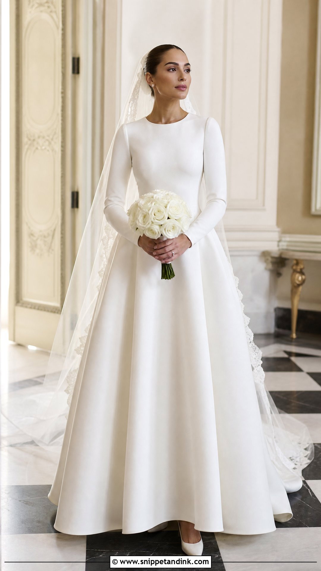 Olivia Culpo Minimalist Wedding Dress - Snippet and Ink - 20 Olivia Culpo Wedding Dress Ideas