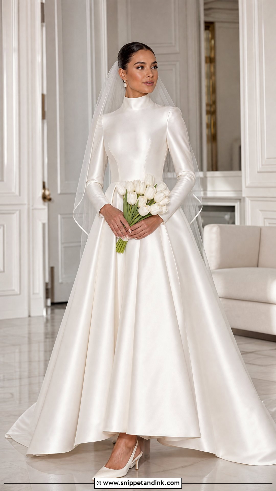 Olivia Culpo Satin Ball Gown - Snippet and Ink - 20 Olivia Culpo Wedding Dress Ideas