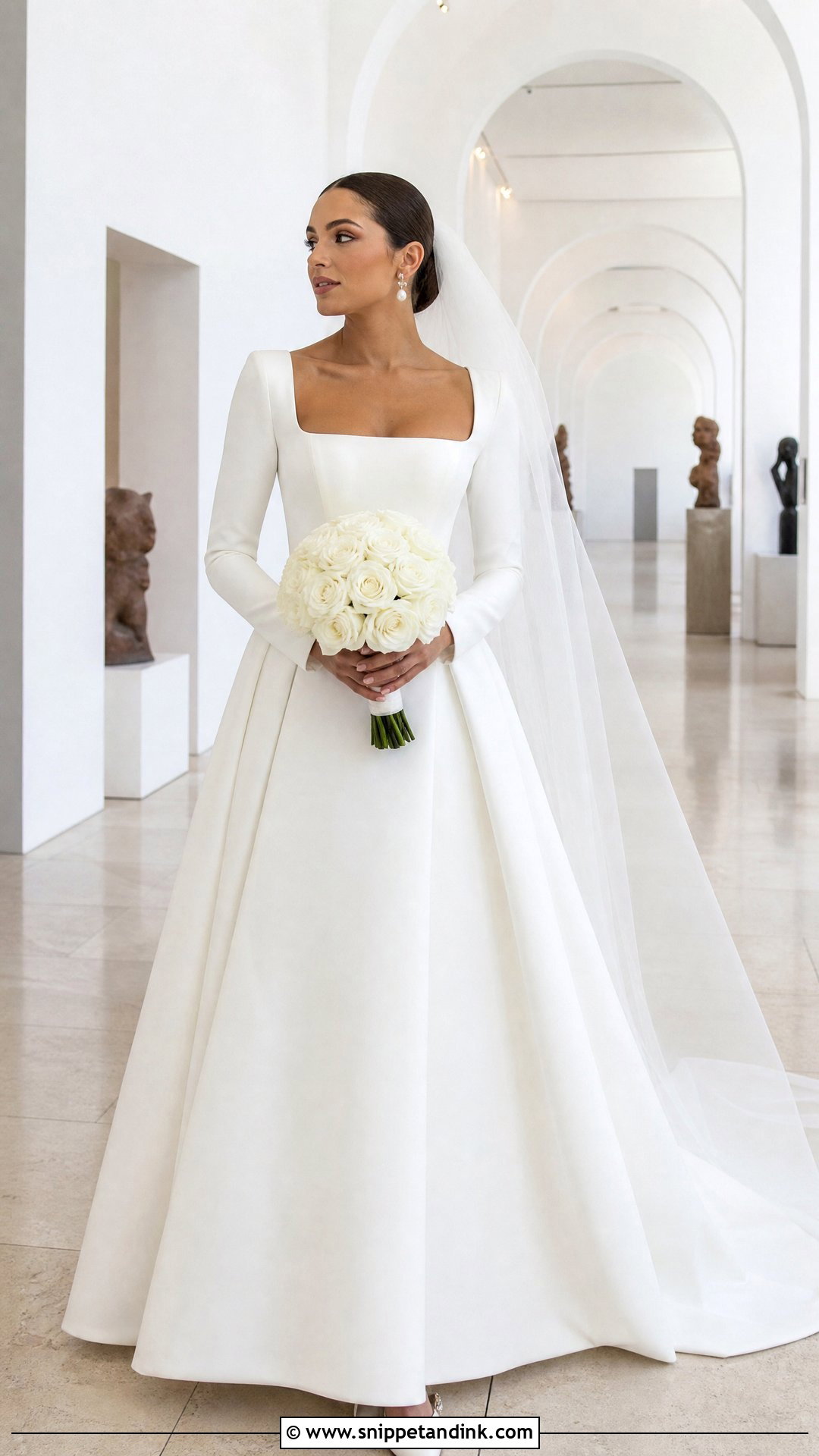 Olivia Culpo Square Neck Wedding Dress - Snippet and Ink - 20 Olivia Culpo Wedding Dress Ideas