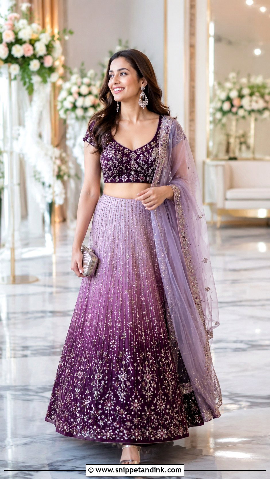 Ombre Bride Sister Lehenga - Snippet and Ink - 20 Lengha for Bride Sister Ideas