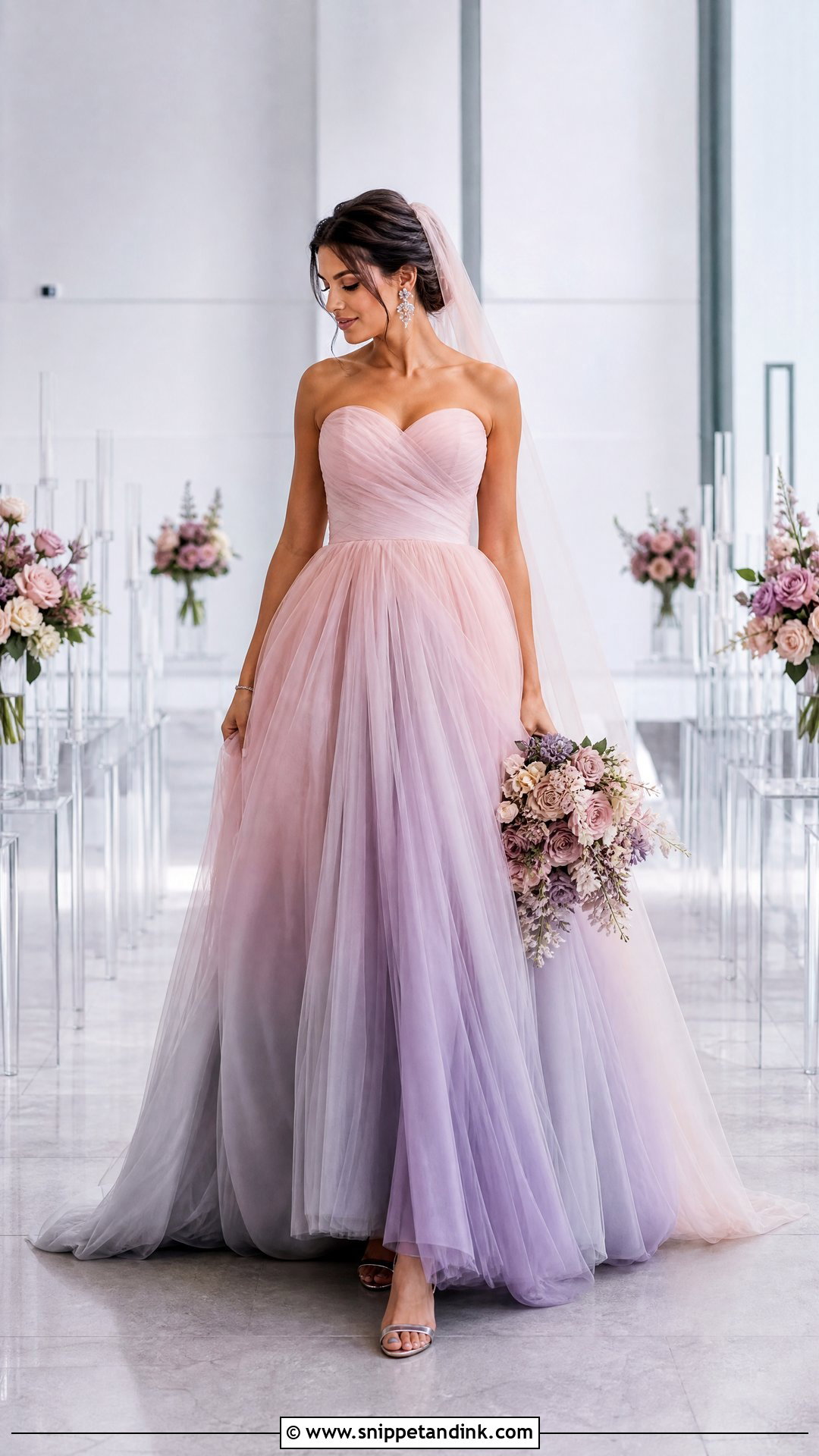 Ombre Color Wedding Dress - Snippet and Ink - 20 Wedding Dresses Not White Colour