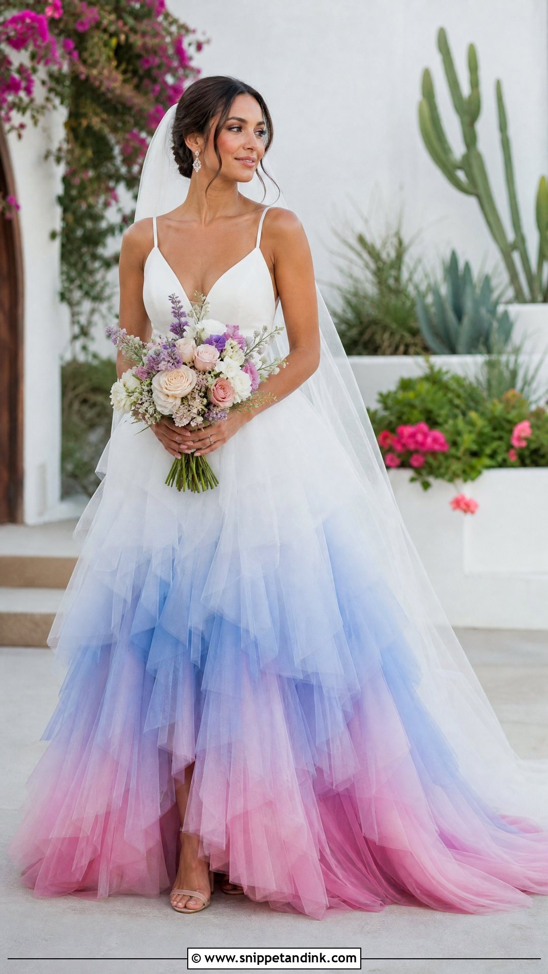Ombre Dip Dye Wedding Dress - Snippet and Ink - 20 Unique Nontraditional Wedding Dresses