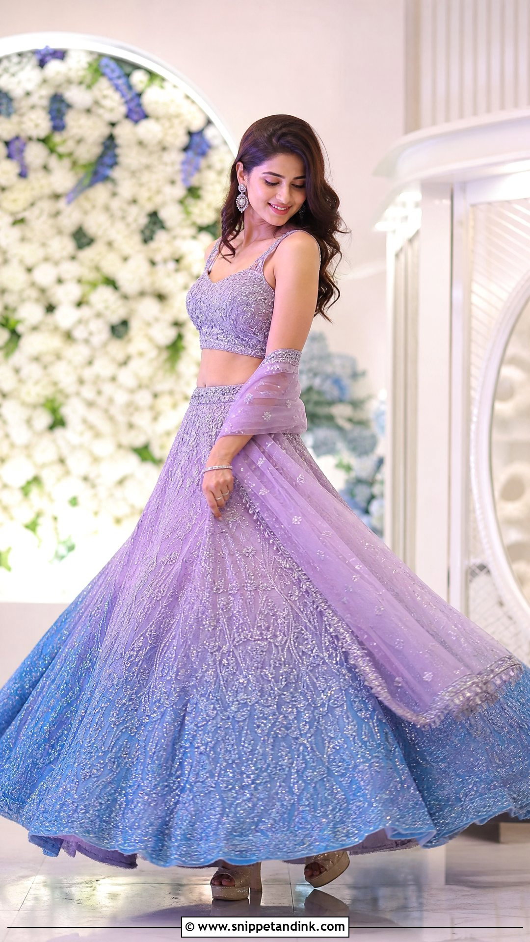 Ombre Sangeet Lehenga - Snippet and Ink - 20 Sangeet Outfit Ideas for Bride