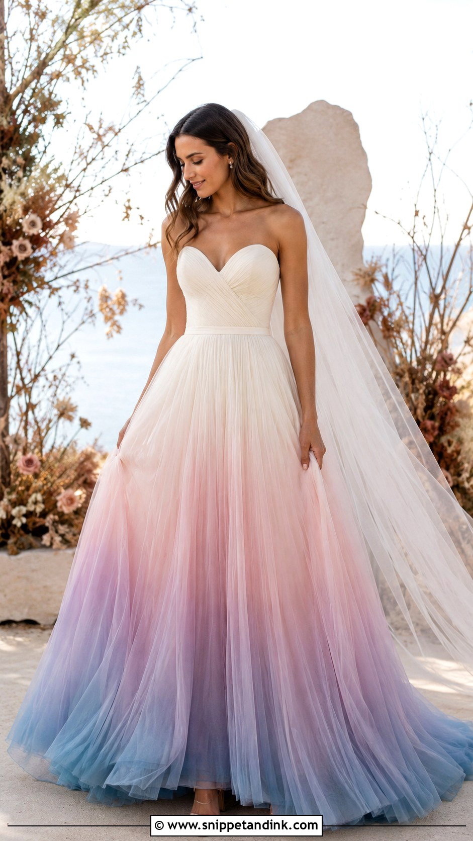 Ombre Wedding Dress - Snippet and Ink - 20 Alternative Wedding Dress Color Ideas