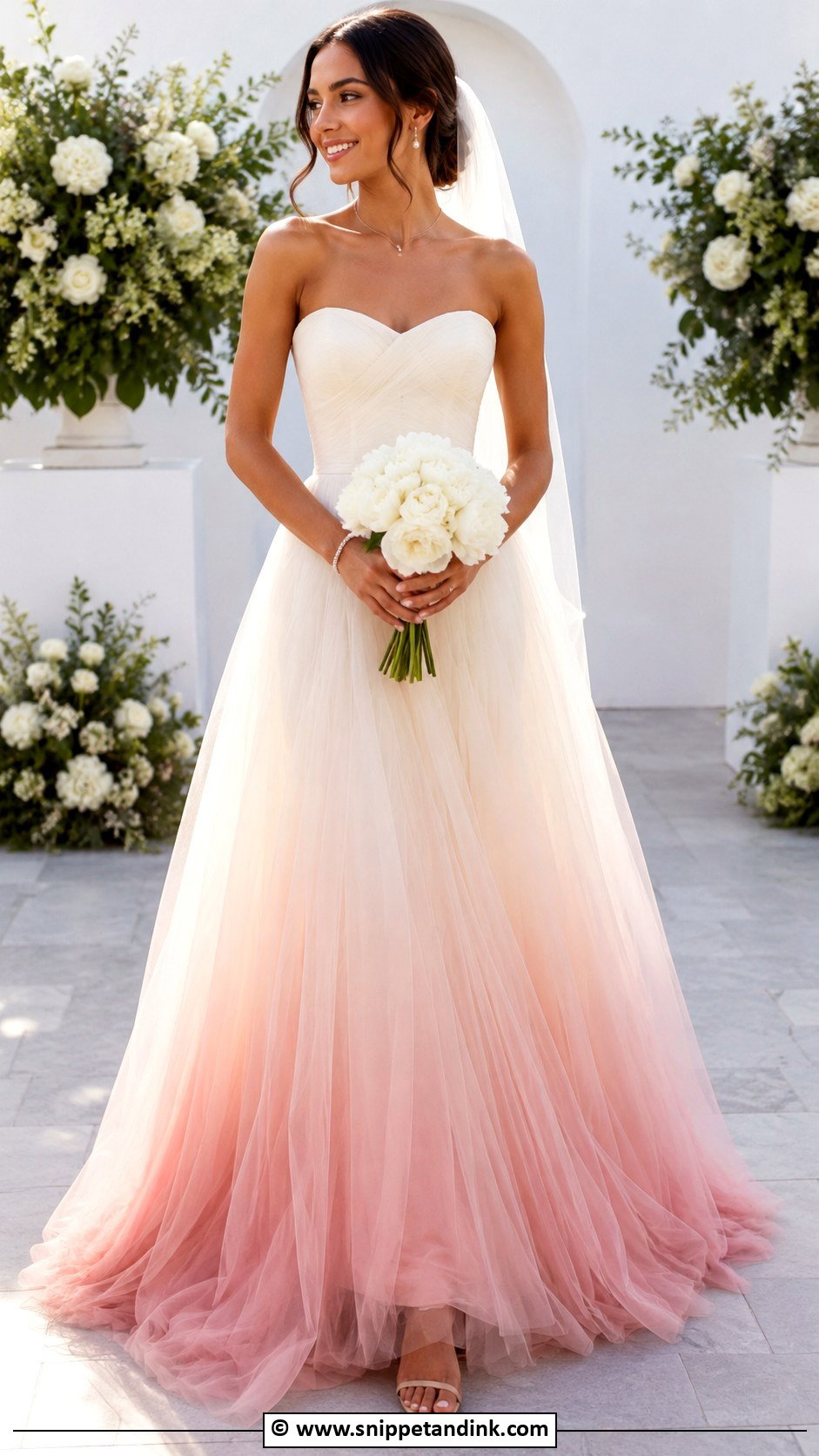 Ombre Wedding Dress - Snippet and Ink - 25 Color Wedding Dress Ideas