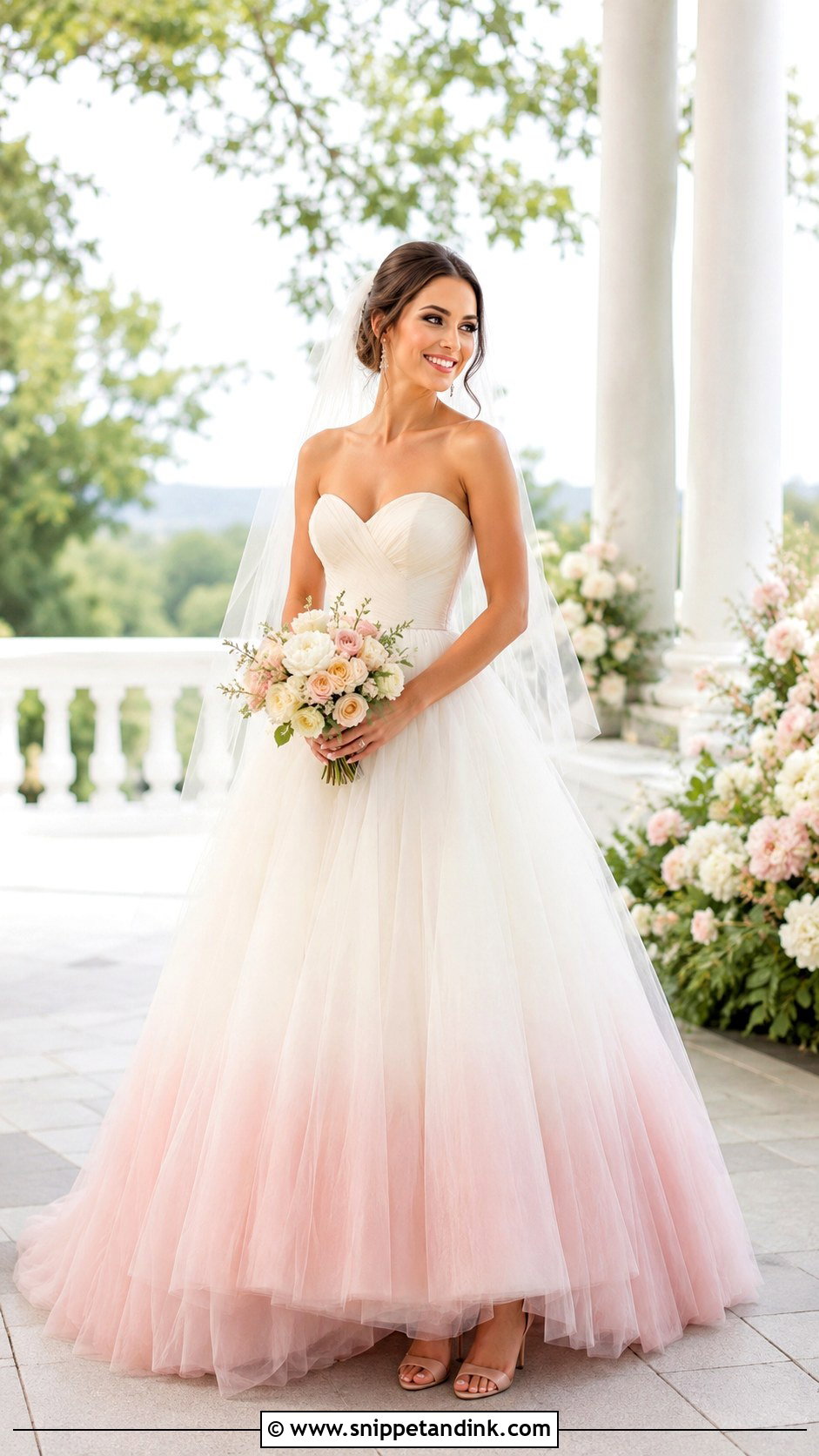 Ombre Wedding Gown - Snippet and Ink - 25 Colored Wedding Gowns