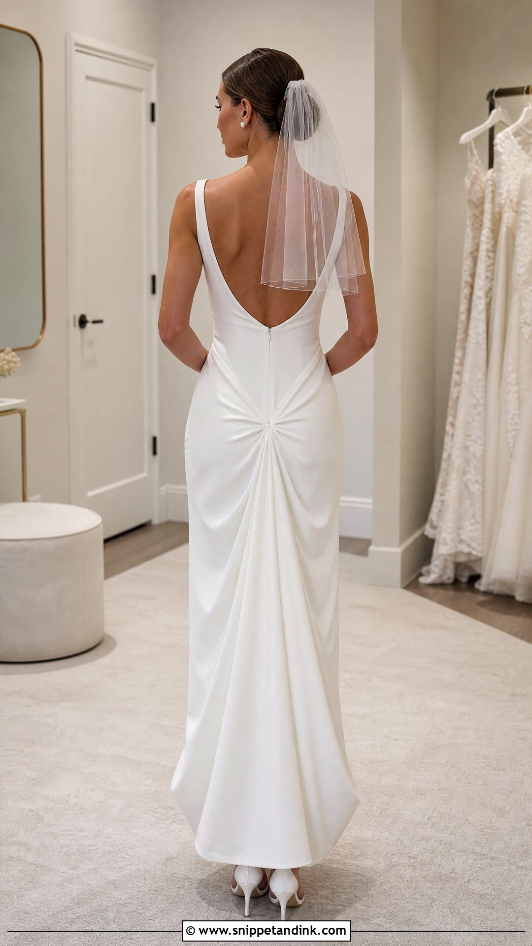 One Point Bustle Wedding Dress - Snippet and Ink - 25 Wedding Dress Bustle Ideas