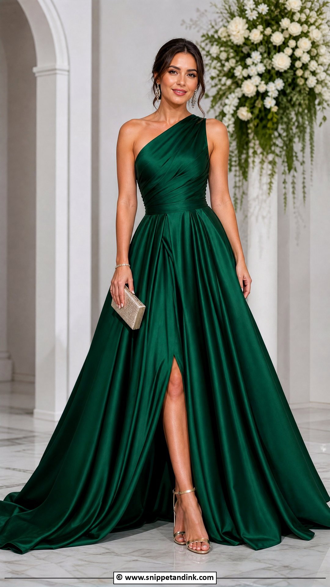 One Shoulder Ball Gown - Snippet and Ink - 35 Ball Gown Ideas