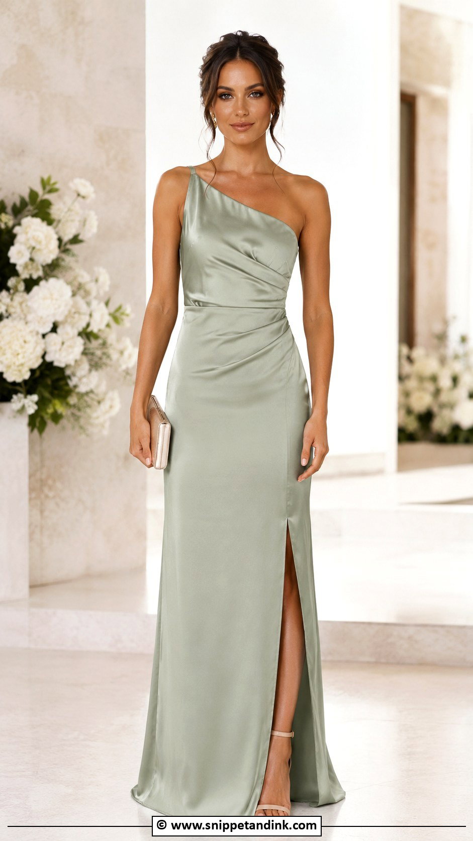 One Shoulder Bridesmaid Dress - Snippet and Ink - 30 Brides Maids Dresses