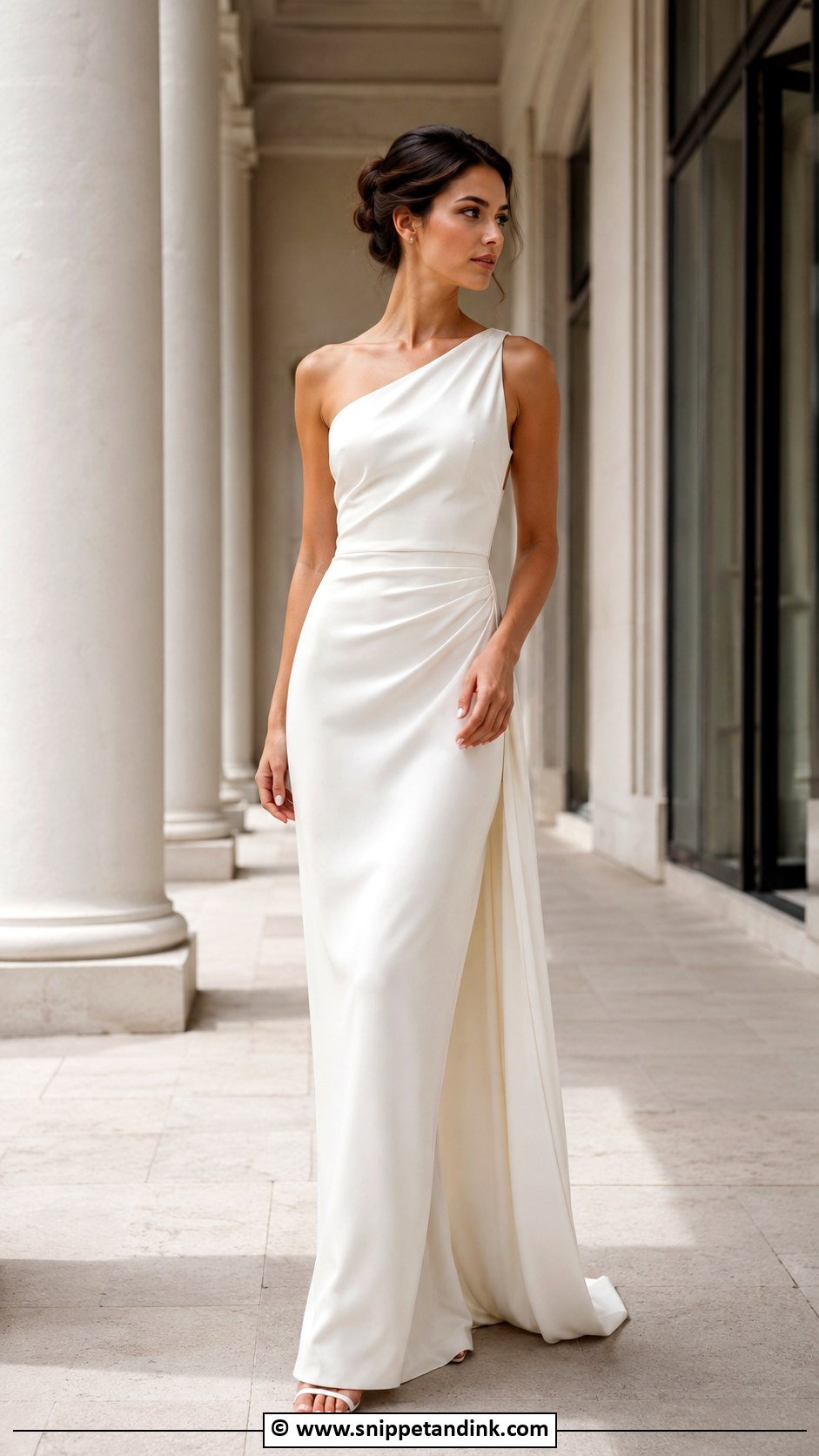 One Shoulder Designer Wedding Dress - Snippet and Ink - 30 Designer Wedding Dresses