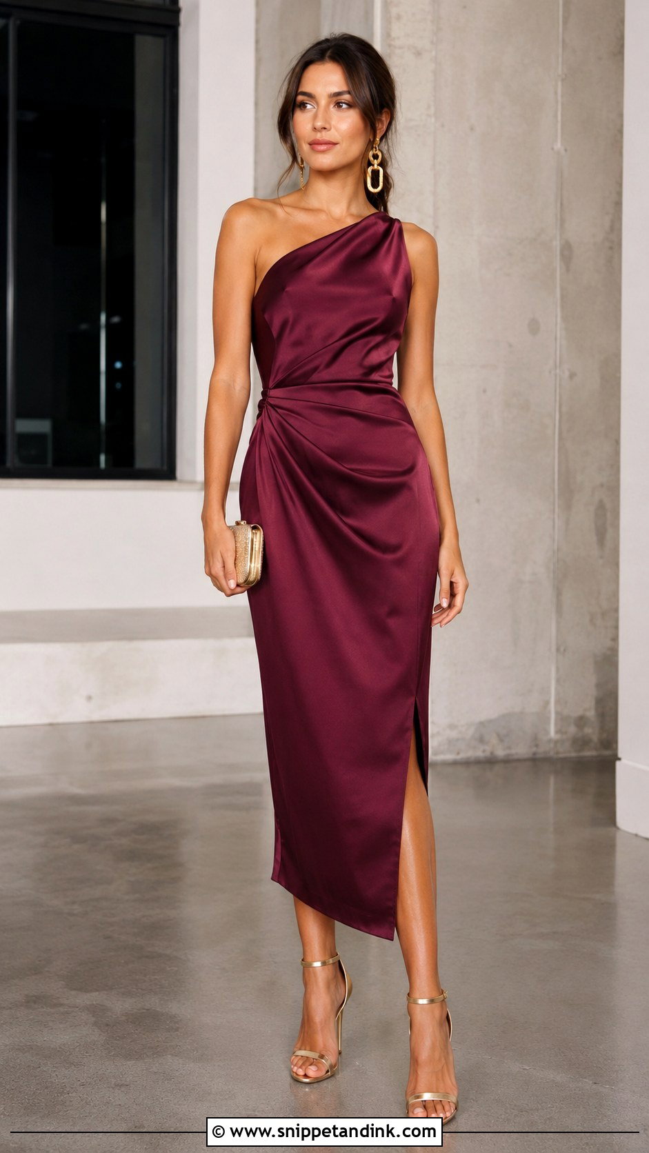 One Shoulder Dress for Night Wedding - Snippet and Ink - 25 Night Dress for Wedding Ideas