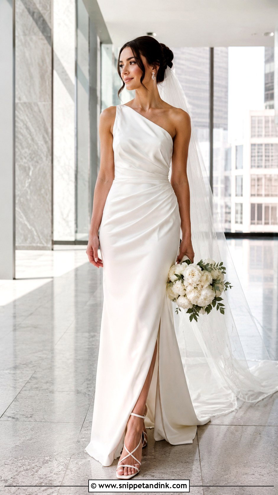 One Shoulder Gown For Wedding - Snippet and Ink - 25 Gowns for Wedding