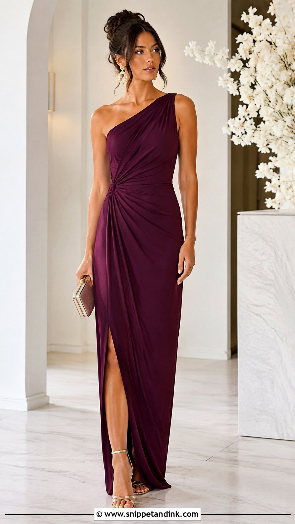One Shoulder MOB Dress - Snippet and Ink - 30 Mob Dresses