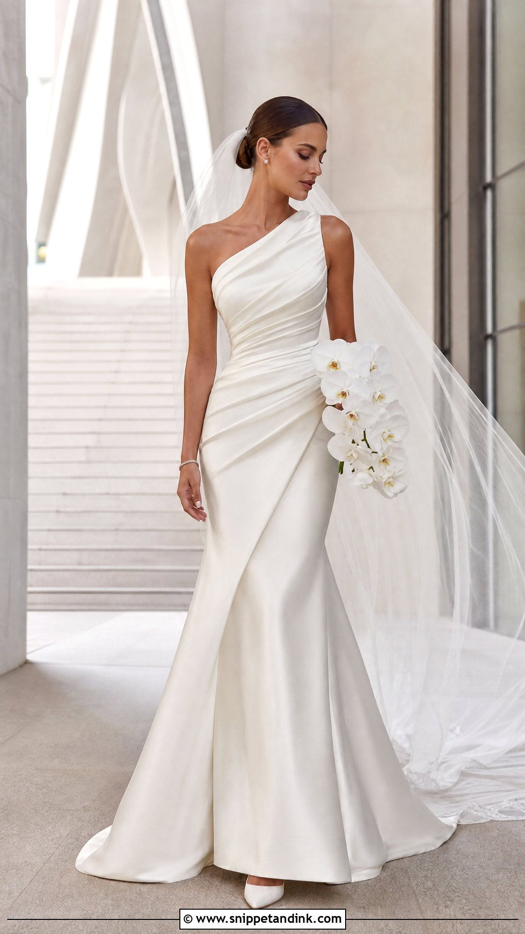 One Shoulder Mermaid Wedding Dress - Snippet and Ink - 25 Simple Mermaid Wedding Dress Ideas