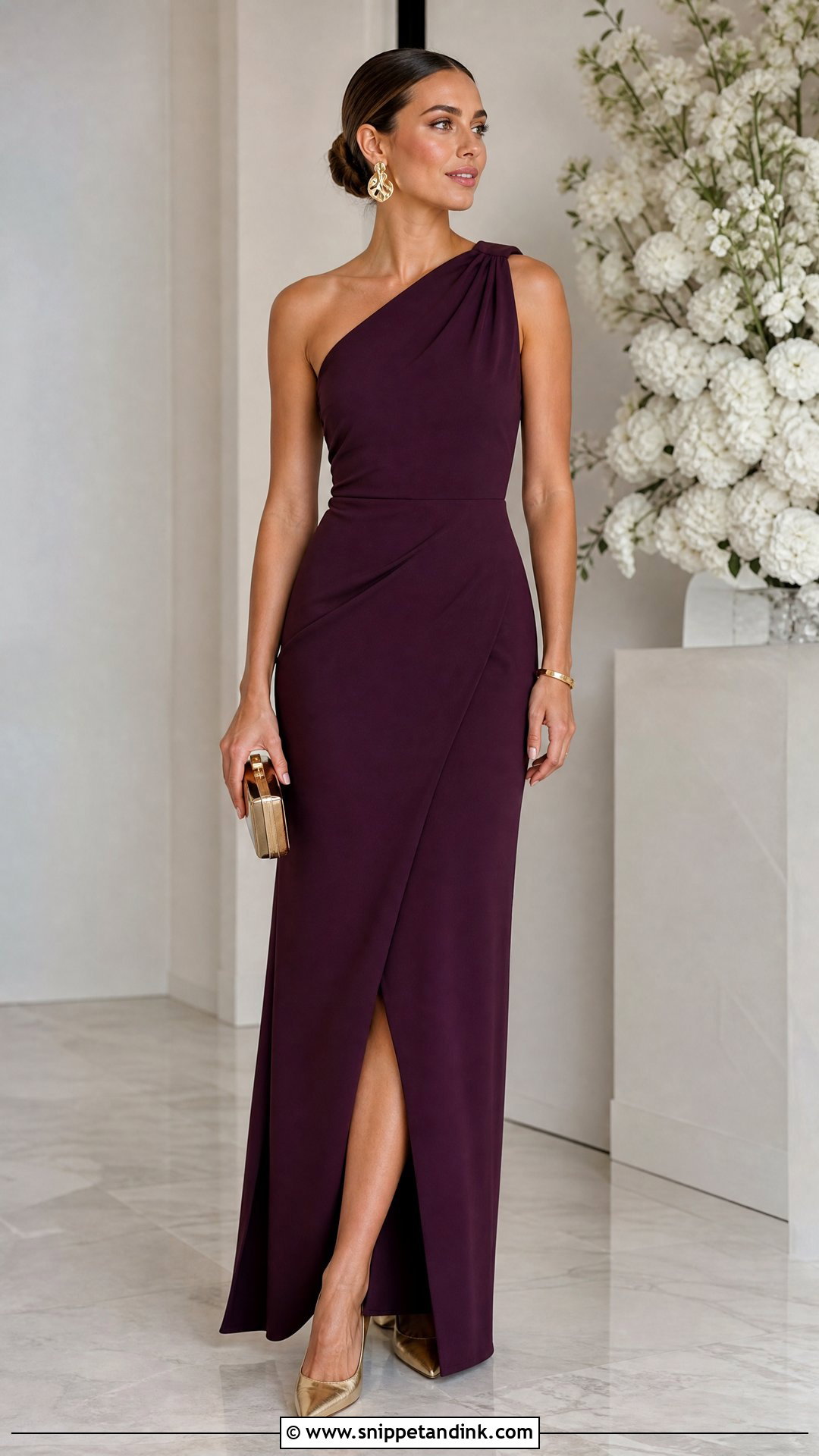 One Shoulder Sister Wedding Dress - Snippet and Ink - 20 Sister Wedding Dresses