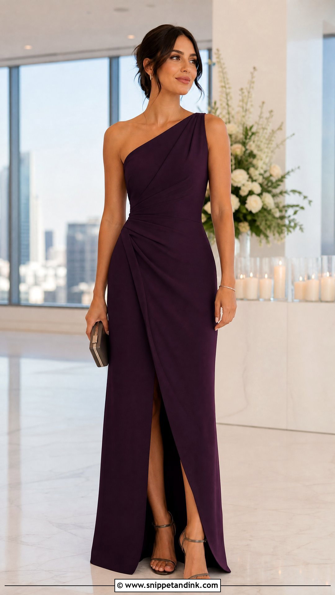 One Shoulder Sister of the Bride Dress - Snippet and Ink - 20 Sister of the Bride Wedding Dresses