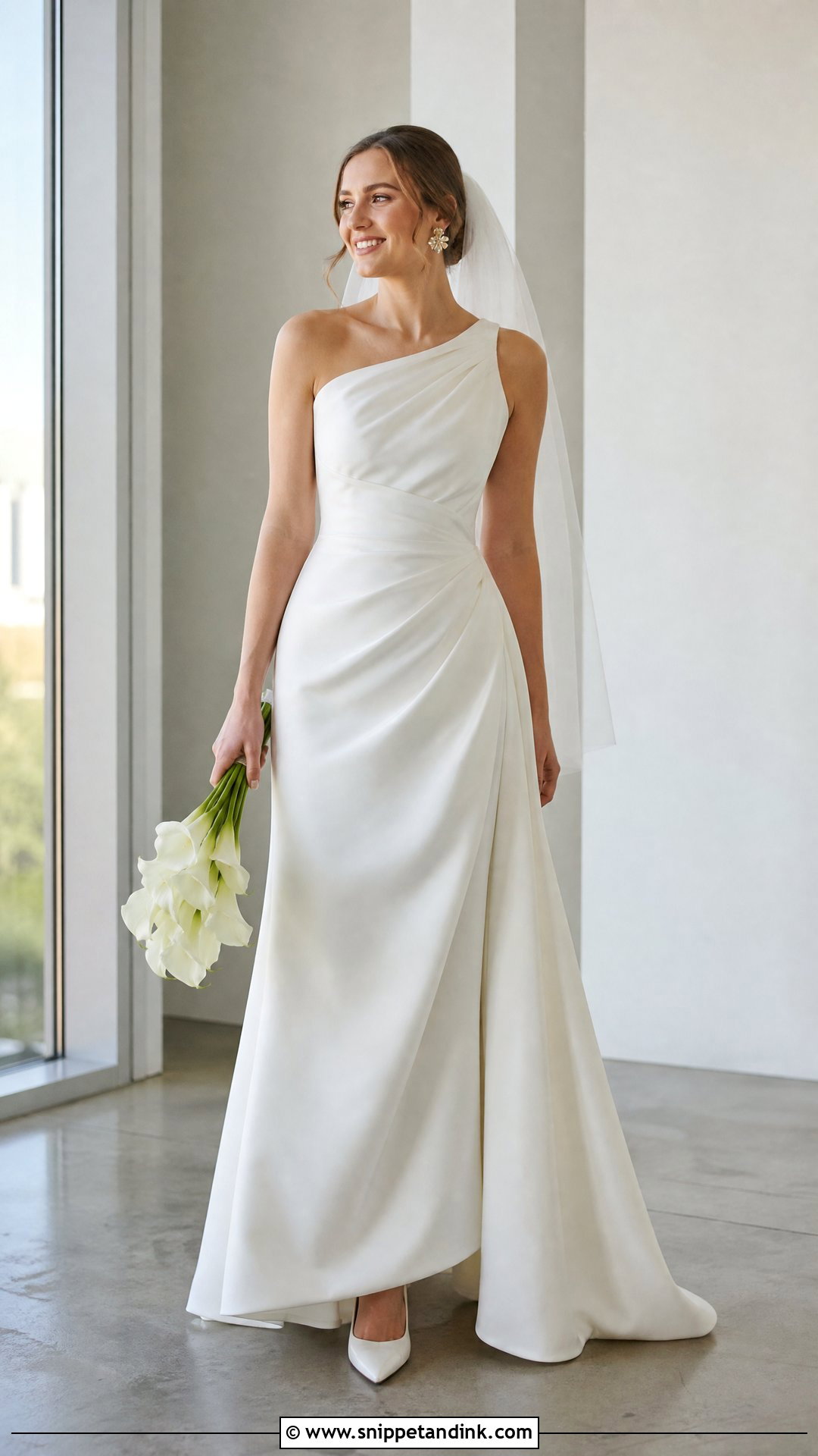 One Shoulder Strap Wedding Dress - Snippet and Ink - 20 Wedding Dress Straps Ideas