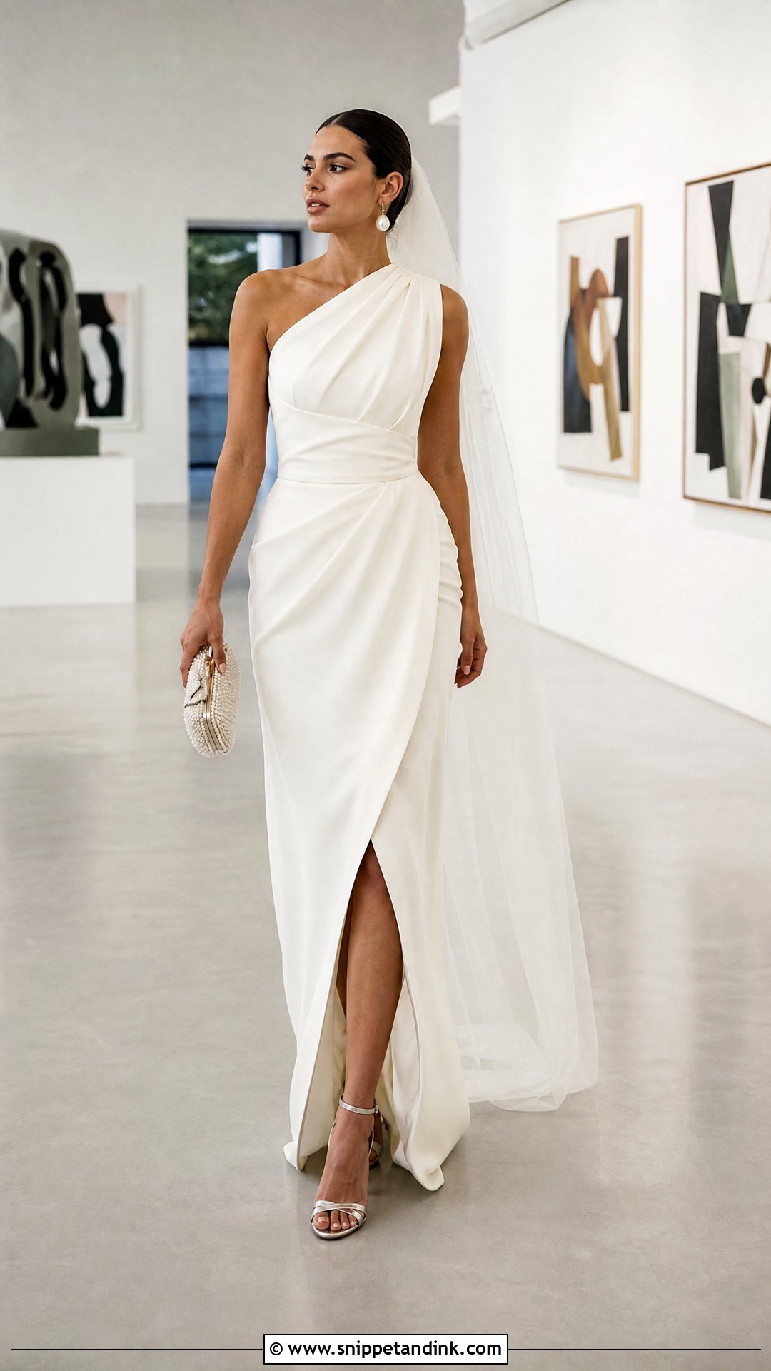 One Shoulder Tulip Wedding Dress - Snippet and Ink - 20 Tulip Wedding Dress Ideas