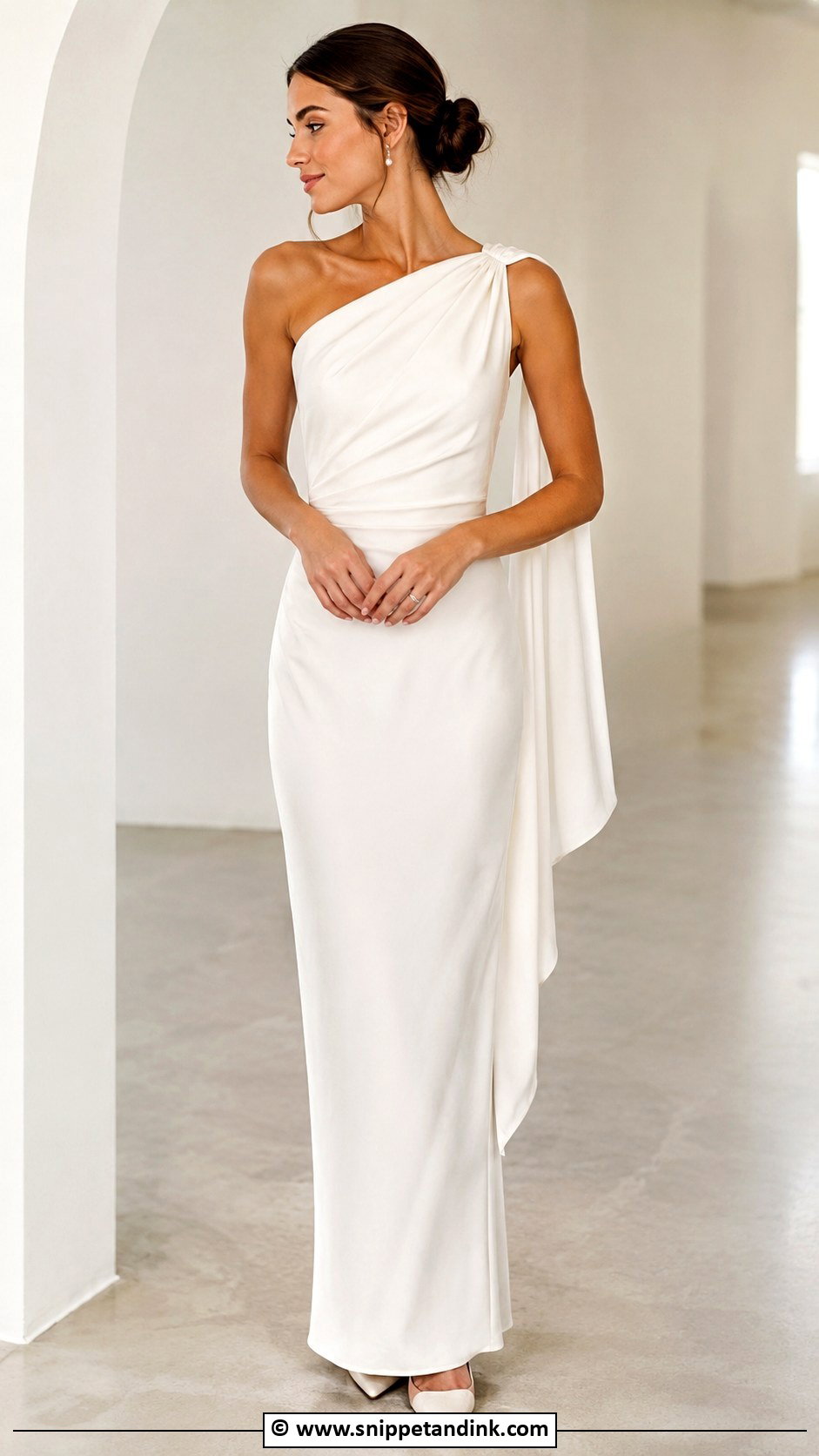 One Shoulder Wedding Dress - Snippet and Ink - 35 Unique Wedding Dresses