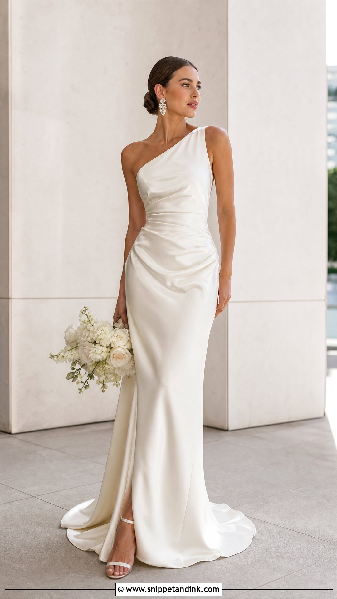 One Shoulder Wedding Dress - Snippet and Ink - 25 Expensive Wedding Dress Ideas