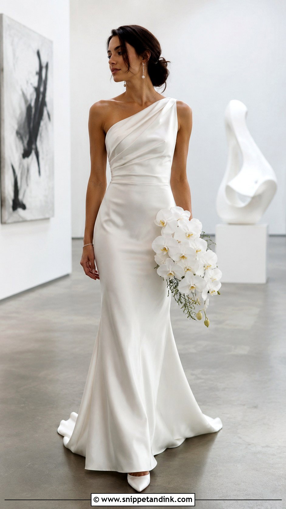 One Shoulder Wedding Dress - Snippet and Ink - 20 I Said Yes to the Dress Ideas