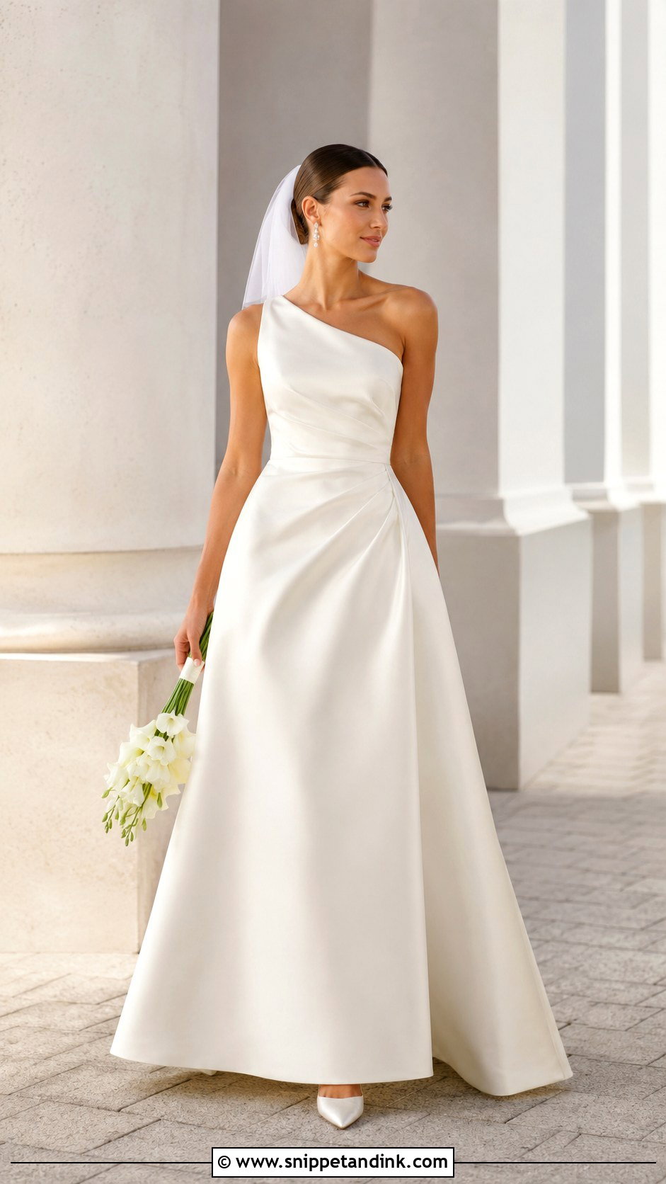 One Shoulder Wedding Dress - Snippet and Ink - 20 Rich Wedding Dress Ideas