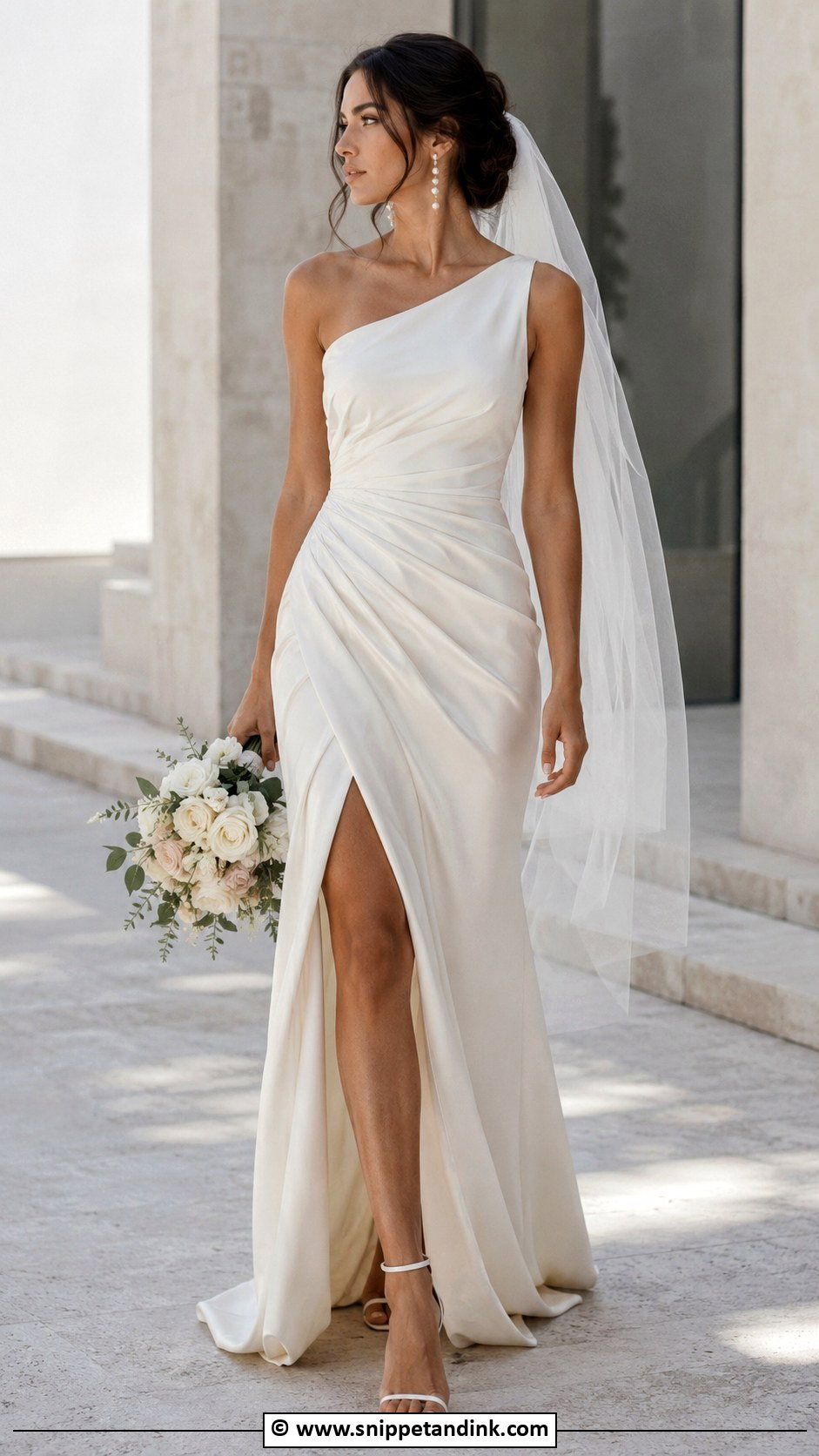 One Shoulder Wedding Dress - Snippet and Ink - 30 2026 Wedding Dress Ideas