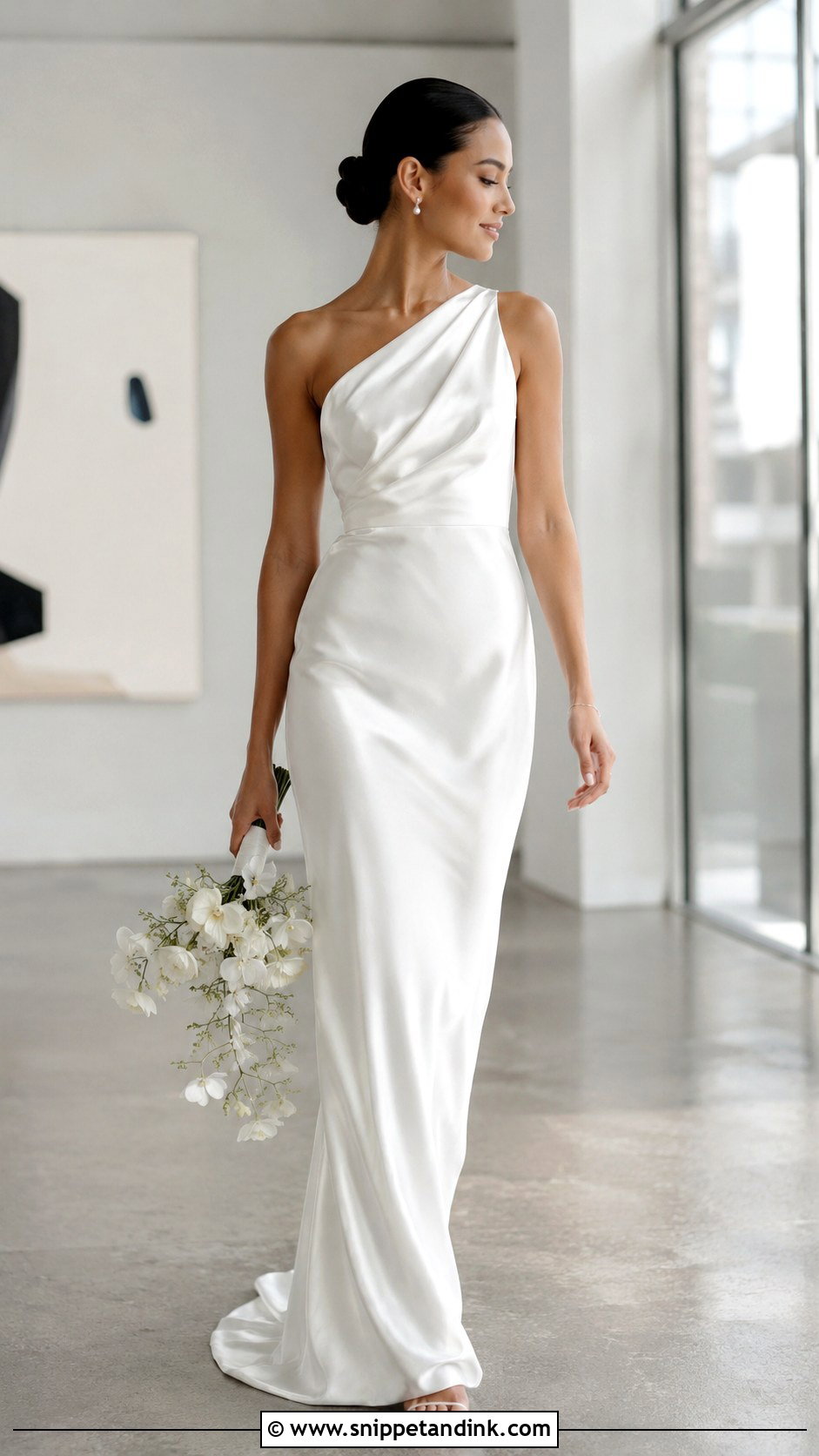 One Shoulder Wedding Dress - Snippet and Ink - 25 Dress Design for Wedding Ideas
