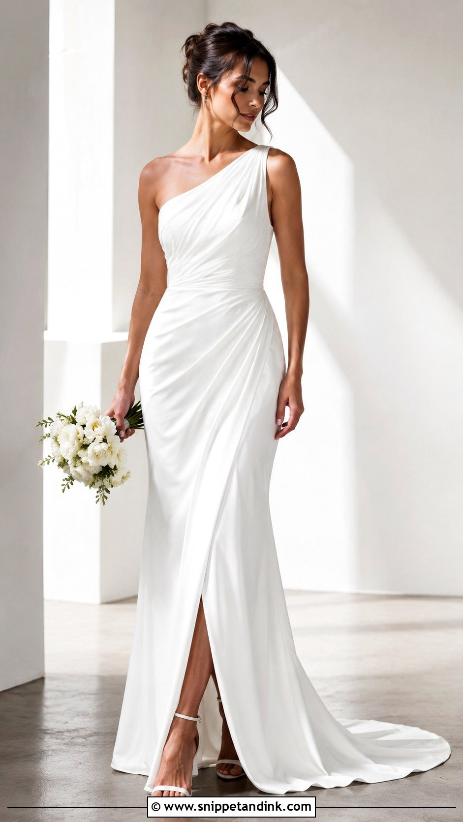 One Shoulder Wedding Dress - Snippet and Ink - 25 Fun Wedding Dress Ideas