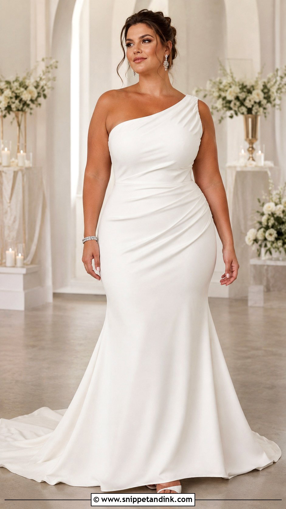 One Shoulder Wedding Dress - Snippet and Ink - 25 Wedding Dress for Big Bust Ideas