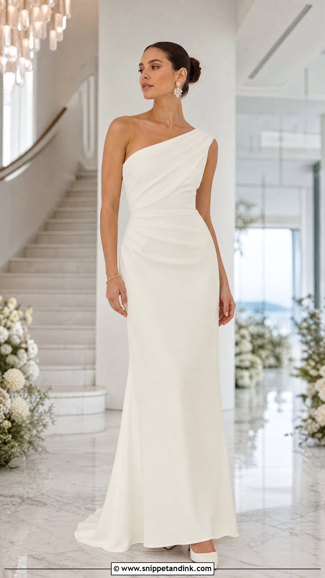 One Shoulder Wedding Dress - Snippet and Ink - 20 Wedding Dresses Neckline