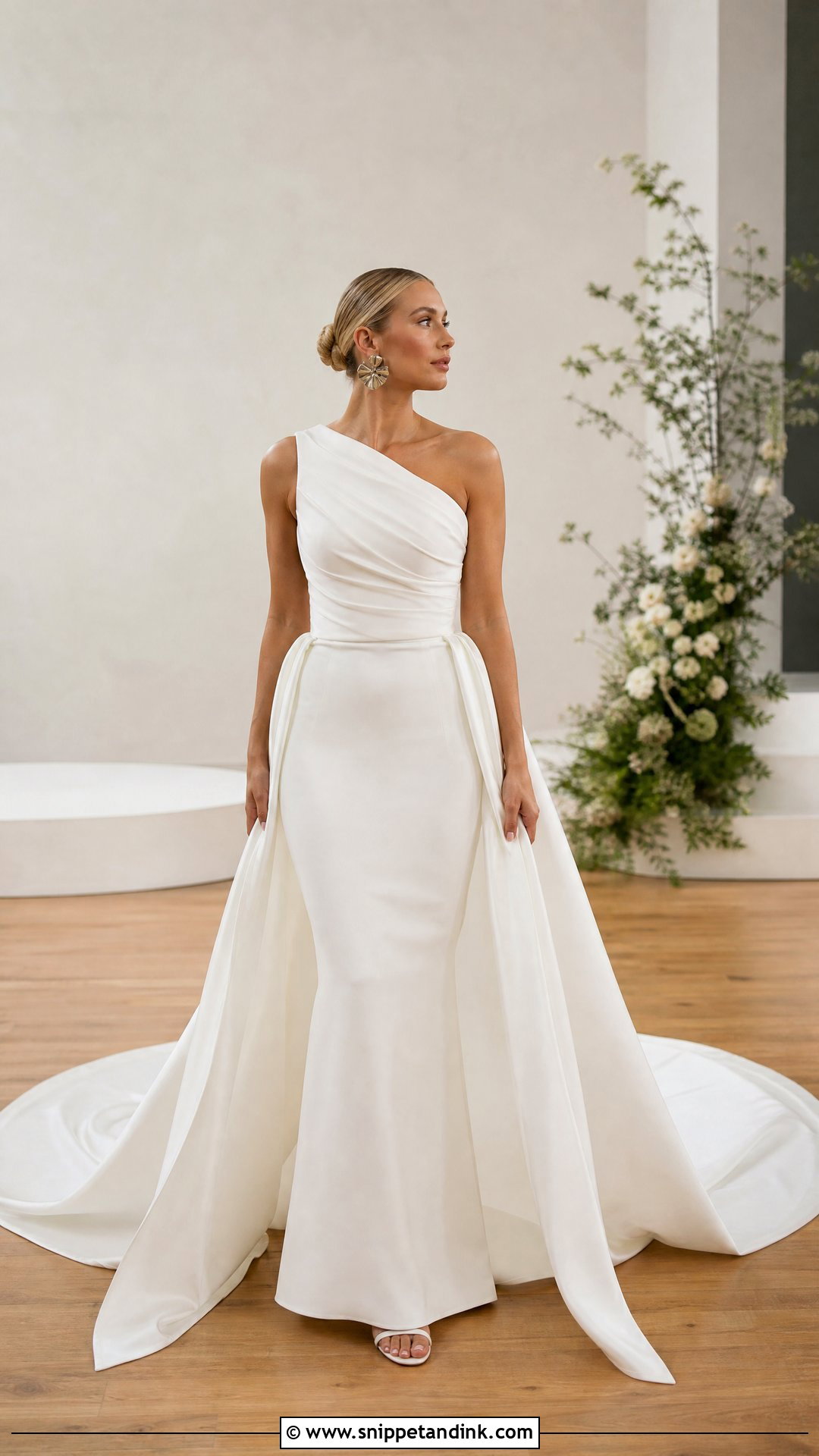 One Shoulder Wedding Dress With Removable Skirt - Snippet and Ink - 20 Wedding Dress with Removable Skirt Ideas