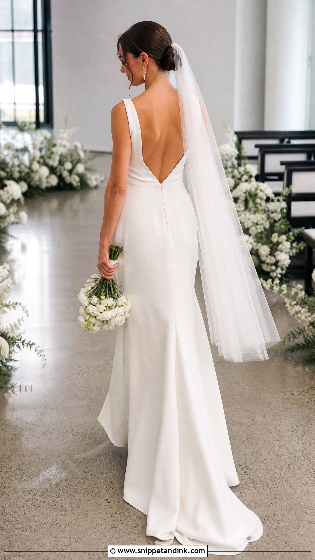 Open Back A Line Wedding Dress - Snippet and Ink - 20 Simple Aline Wedding Dress Ideas